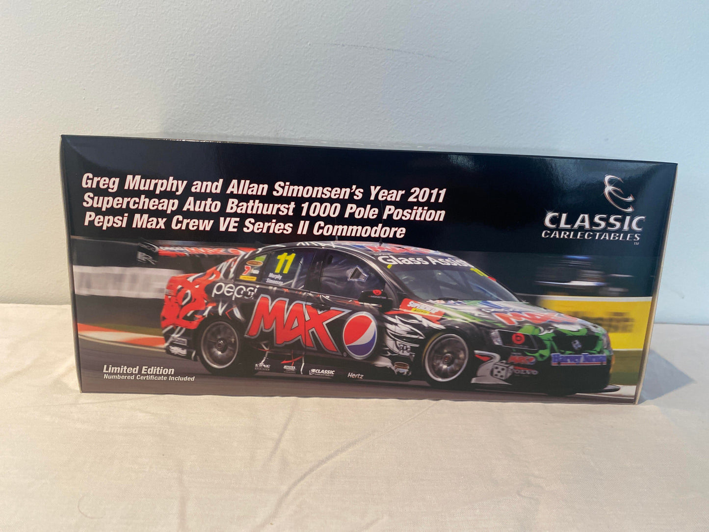 1:18 Greg Murphy Allan Simonsen year 2011 Bathurst 1000 Pole Position Pepsi Max Crew VE Series 2 Commodore