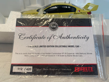 1:18 Holden Commodore 1968 Bathurst Winner Retro Livery Exclusive Limited Edition