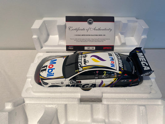 1:18 Scott PYE 2019 Mobile 1 Mega Racing Holden ZB Commodore cert 69168